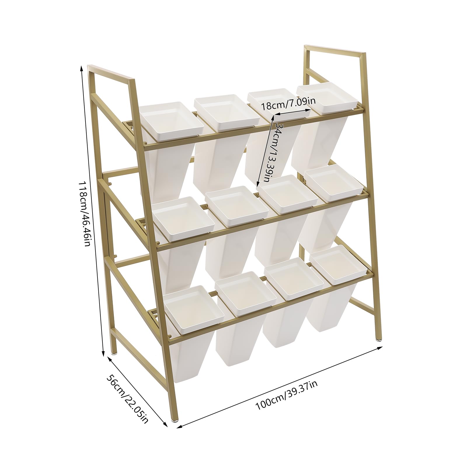 Amazon.co.jp: HuaShuani フラワーディスプレイスタンド バケツ12個